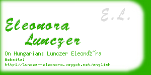 eleonora lunczer business card